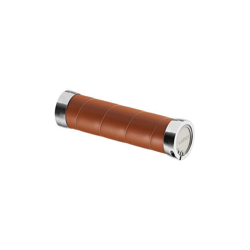 Brooks Slender Leather Grips - dark tan