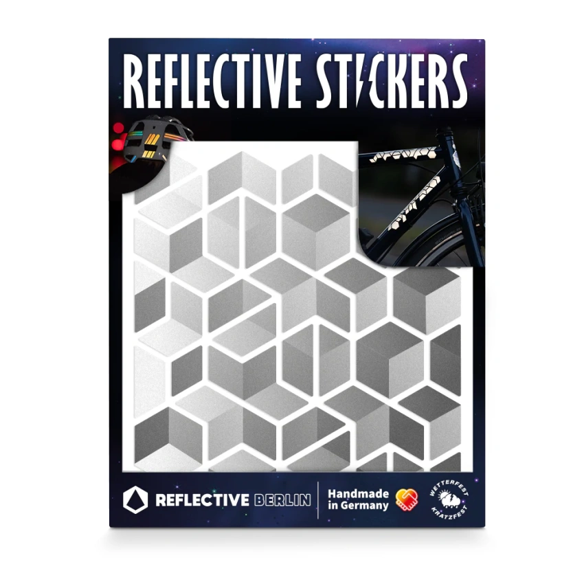 Reflectives Berlin Sticker Cubes Grey