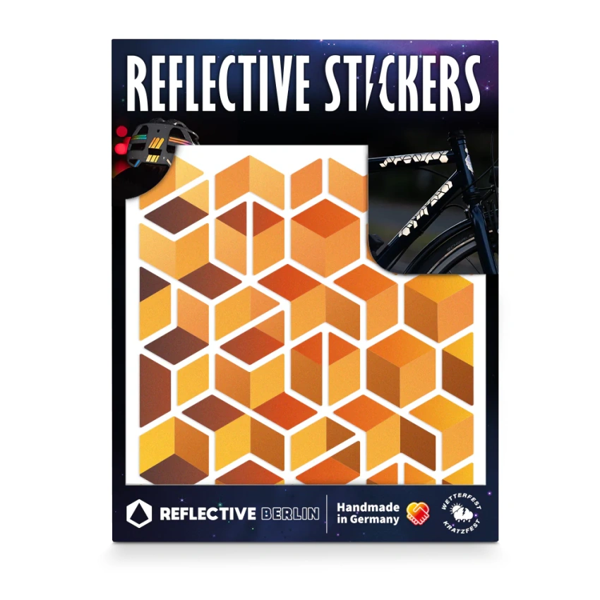 Reflectives Berlin Sticker Cubes Honey