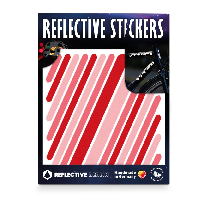 Reflectives Berlin Sticker Shapes Universal Red