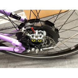 Halterung für Supernova E3 Rücklicht auf dem Bremssattel aus V4A links