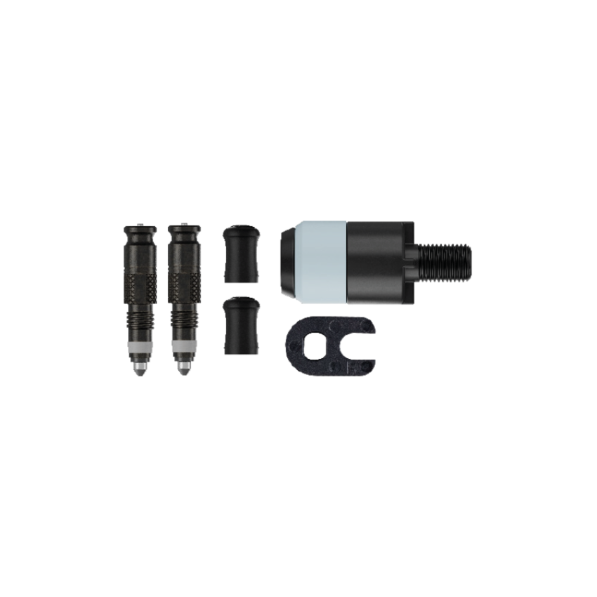 SCHWALBE Ventileinsatz Clik Valve mit Pumpenkopf Adapter | Umrüstkit SV-SCV | schwarz