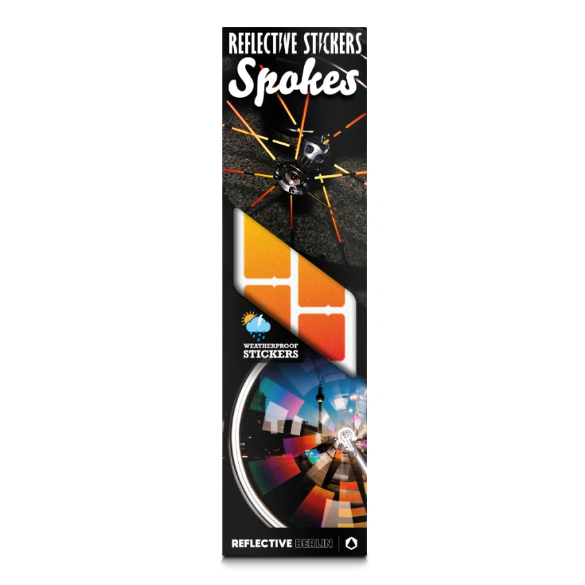 Reflective Reflektierende Speichensticker: Spokes Fire